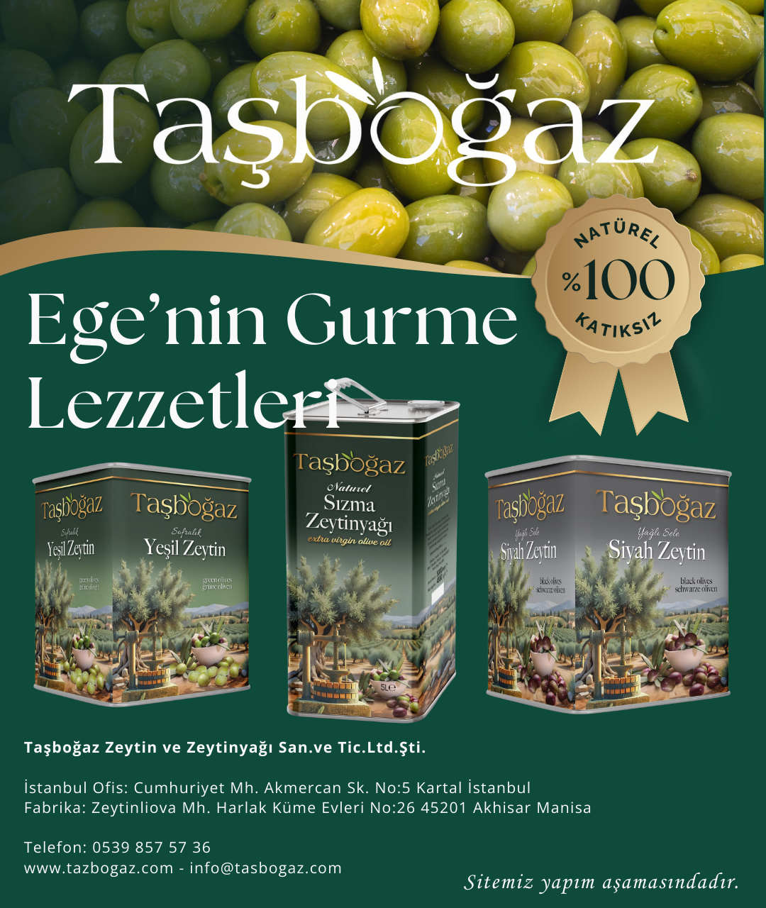 Web sitemiz çok yakında hizmetinizde olacaktır.